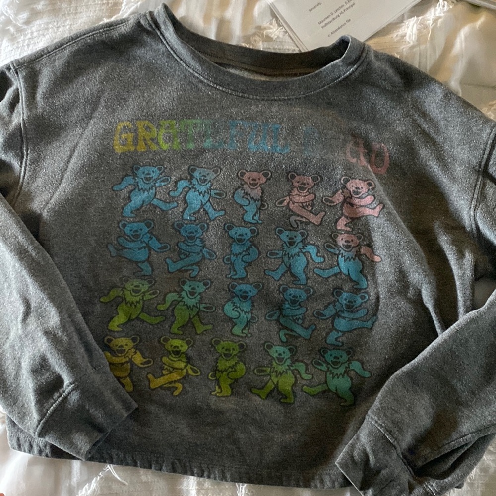 Grateful Dead cropped crewneck